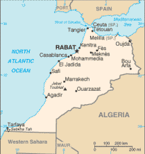 Cartina Marocco